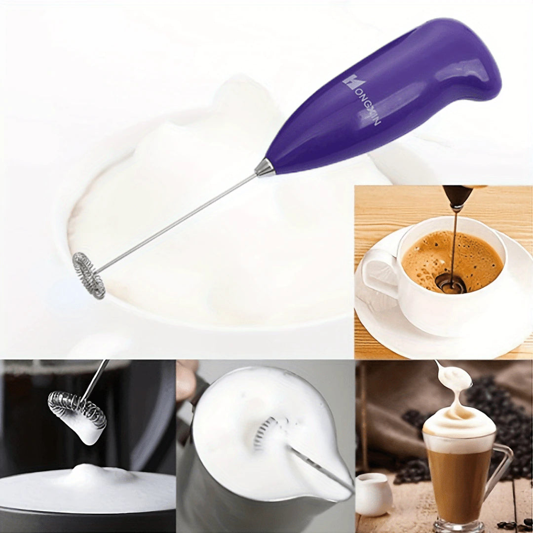 Milk Froth Handheld Whisk Coffee Coffee Blender Egg Chocolate/Cappuccino Milkshake Mini Portable Blender Kitchen Blender Tool