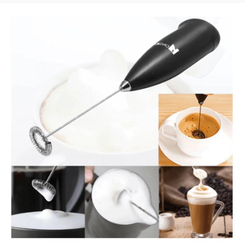 Milk Froth Handheld Whisk Coffee Coffee Blender Egg Chocolate/Cappuccino Milkshake Mini Portable Blender Kitchen Blender Tool