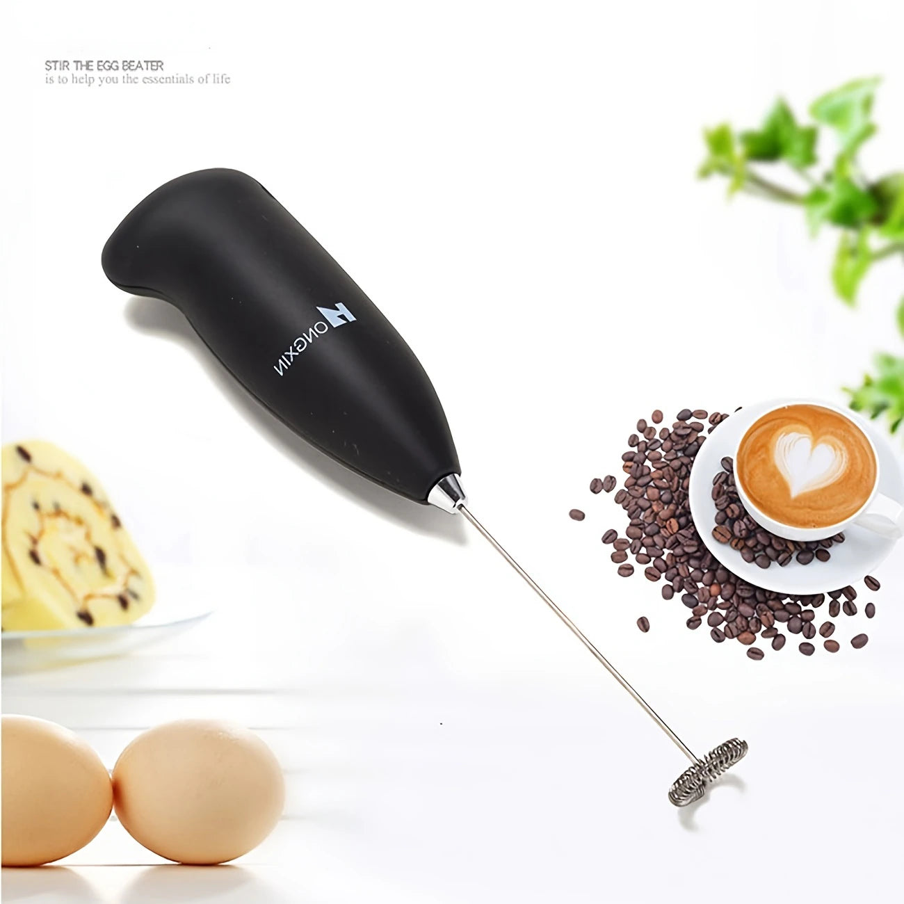 Milk Froth Handheld Whisk Coffee Coffee Blender Egg Chocolate/Cappuccino Milkshake Mini Portable Blender Kitchen Blender Tool